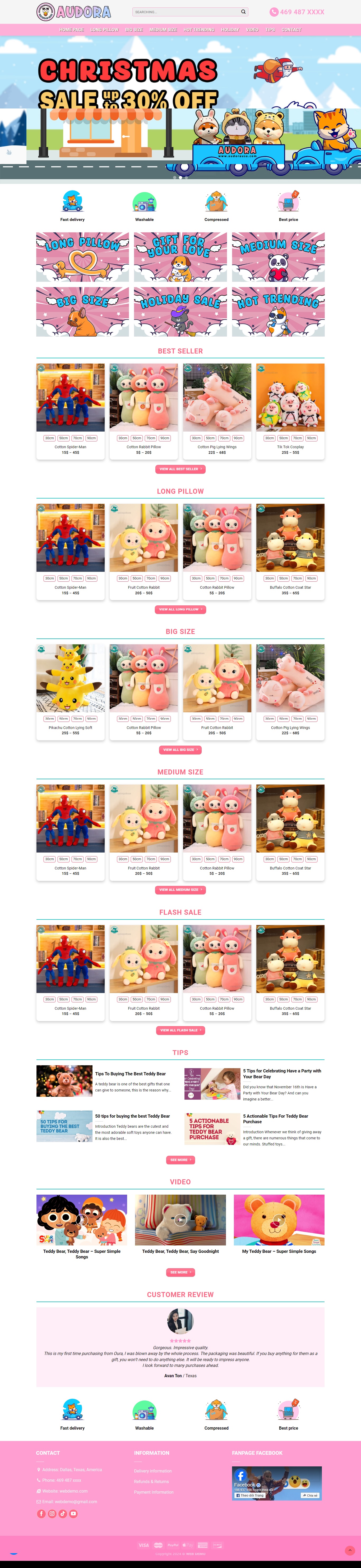 theme wordpress ban gau bong