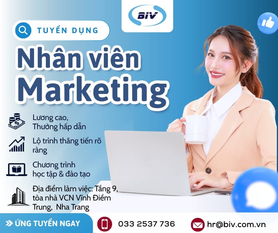 TUYỂN DỤNG: NHÂN VIÊN MARKETING Tuyen dung NV Marketing