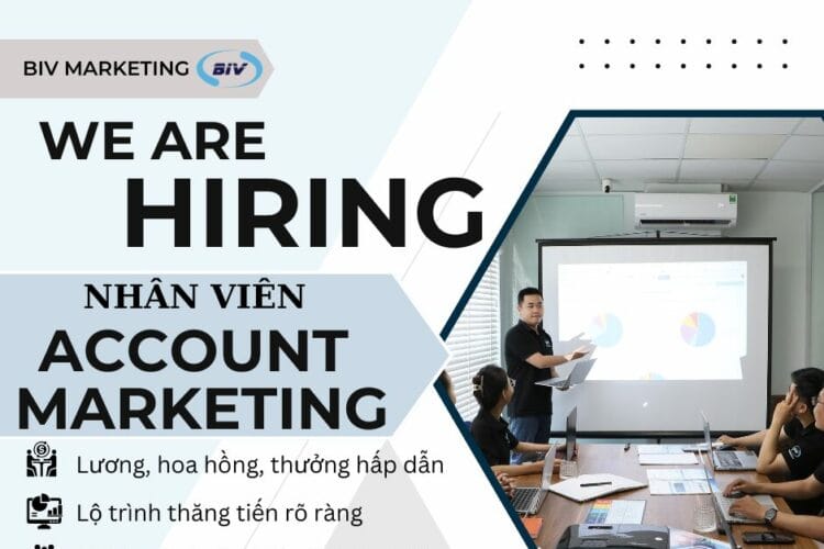 TUYỂN DỤNG NHÂN VIÊN ACCOUNT We Are Hiring Facebook Post