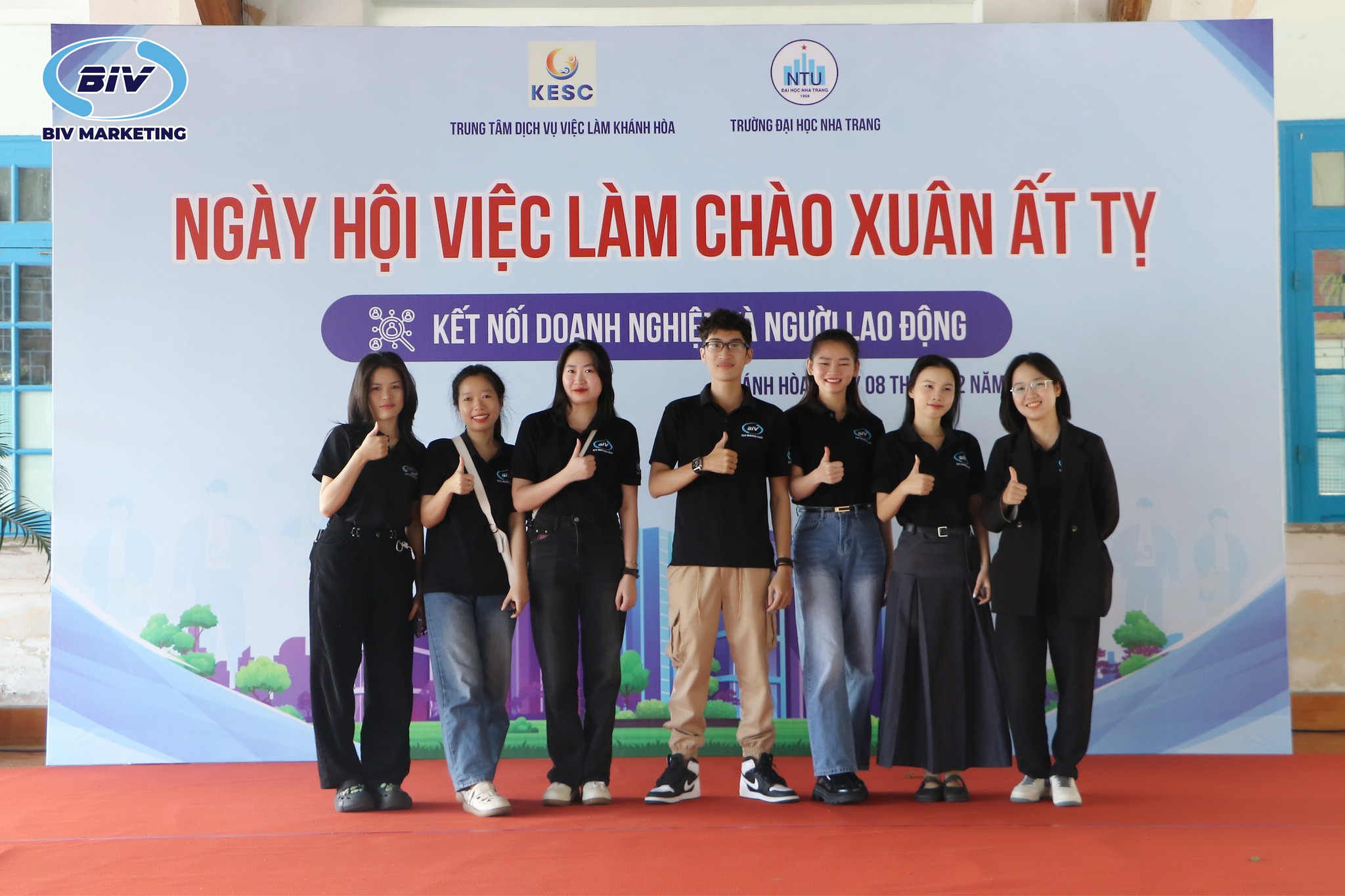 BIV MARKETING ĐỔ BỘ "NGÀY HỘI VIỆC LÀM CHÀO XUÂN ẤT TỴ" TẠI ĐẠI HỌC NHA TRANG biv do bo ngay hoi viec lam tai dai hoc nha trang 7